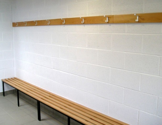 Benches - Wall, Floor & Hooks with Slats